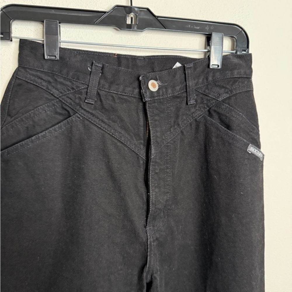 Rocky Mountain Vintage Black Denim Jeans High Waisted Western Yoke Size 9/10 L32